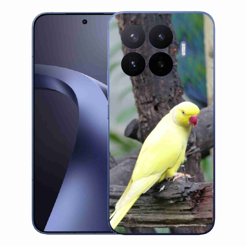 Gél borítás mmCase a Xiaomi 17T Pro-hoz - papagáj alexander sárga