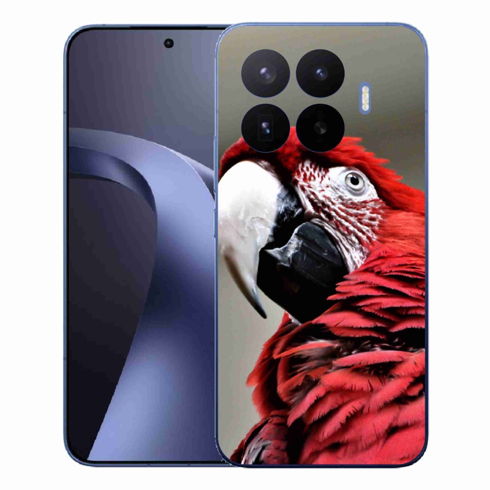 Gél borítás mmCase a Xiaomi 17T Pro-hoz - papagáj ara piros