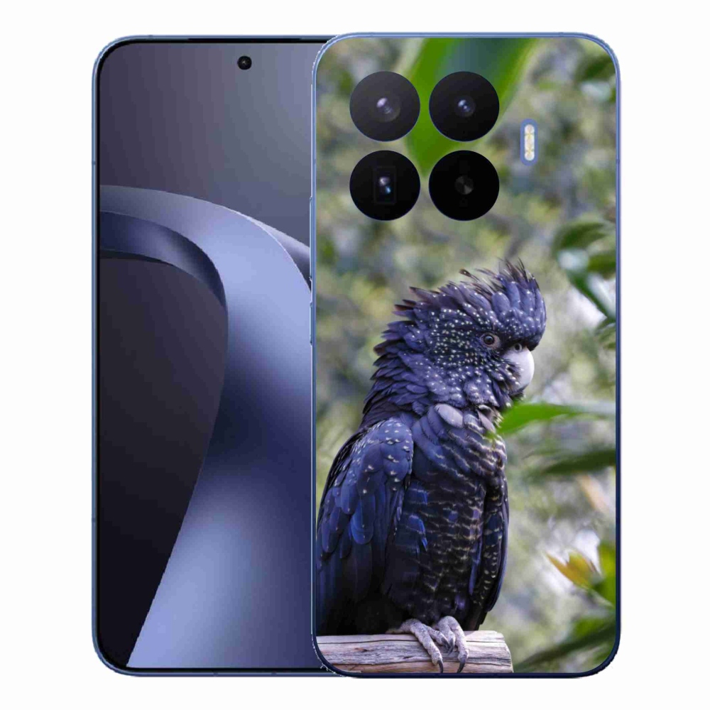 Gél borítás mmCase a Xiaomi 17T Pro számára - papagáj kakadu fekete