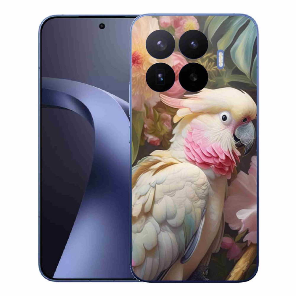 Gél borítás mmCase a Xiaomi 17T Pro-hoz - papagáj kakadu rózsaszín 2