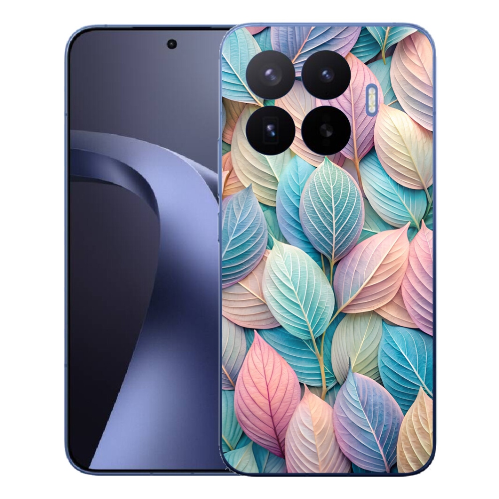 Gél borítás mmCase a Xiaomi 17T Pro számára - pasztell levelek
