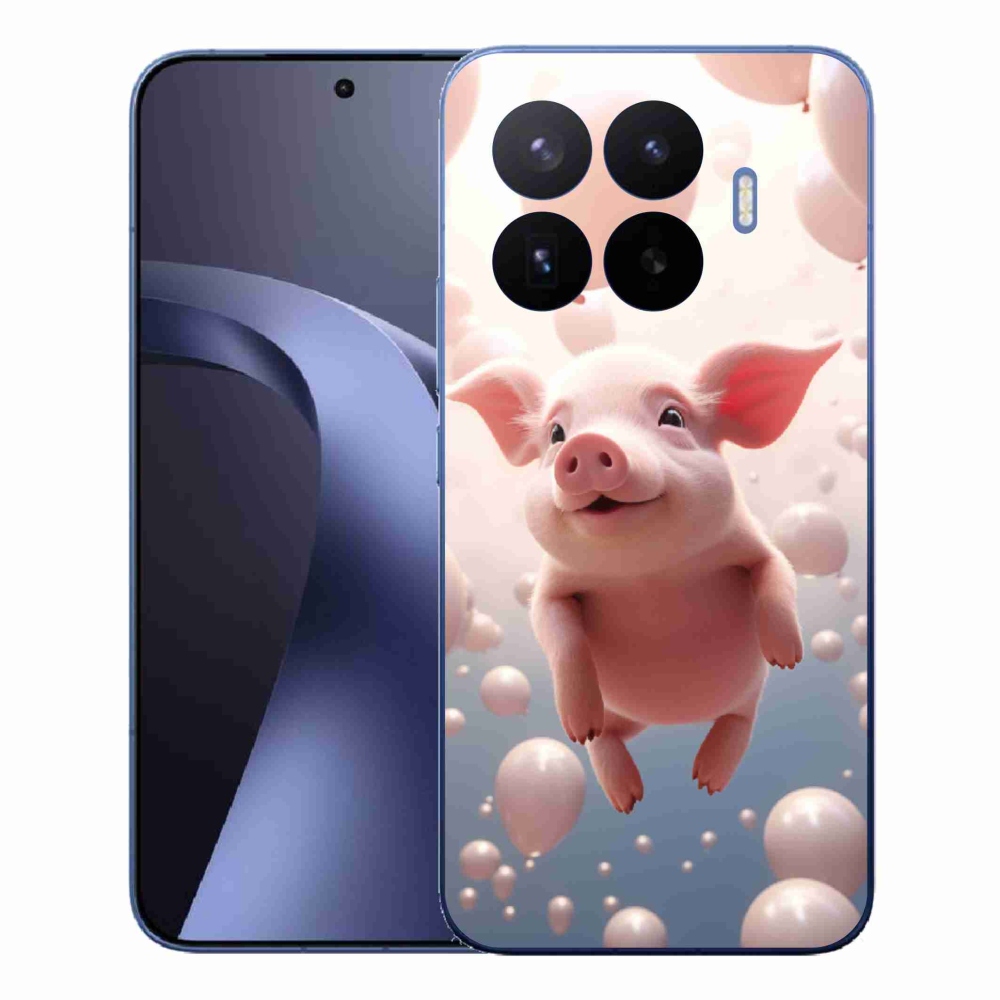 Gél borítás mmCase a Xiaomi 17T Pro számára - malac lufikkal