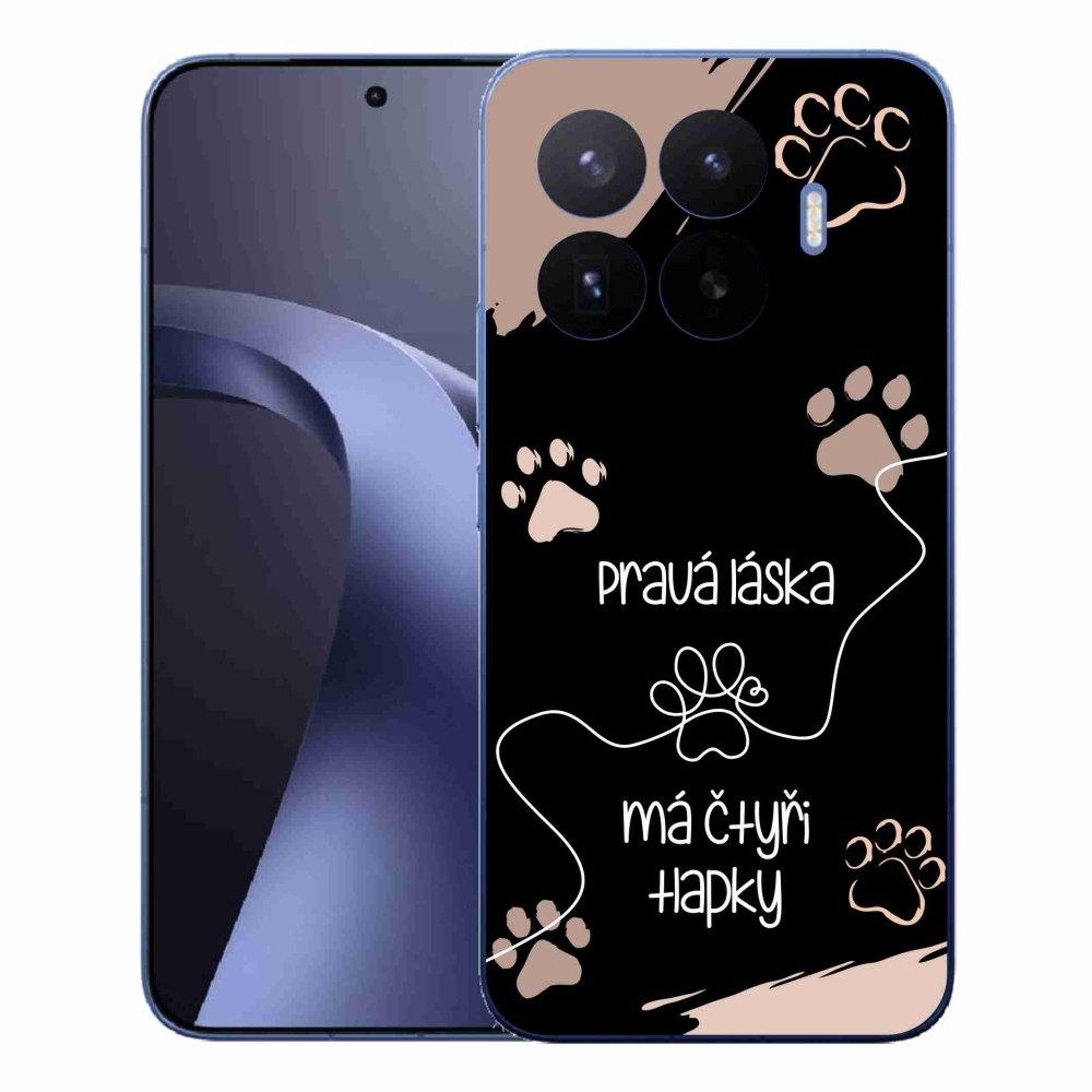 Gél borítás mmCase a Xiaomi 17T Pro készülékhez - kutya motívum 1 fekete háttér