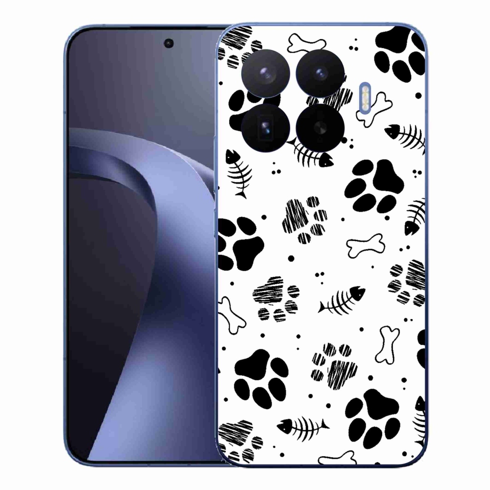 Gél borítás mmCase a Xiaomi 17T Pro számára - kutyamancsok 1