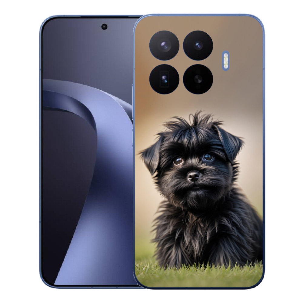 Gél borítás mmCase a Xiaomi 17T Pro számára - aranyos fekete kutya
