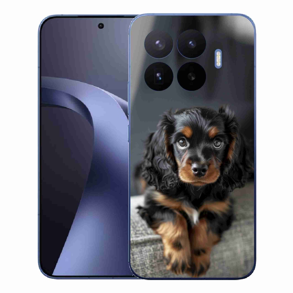 Gélburkolat mmCase a Xiaomi 17T Pro számára - aranyos hosszú szőrű tacskó