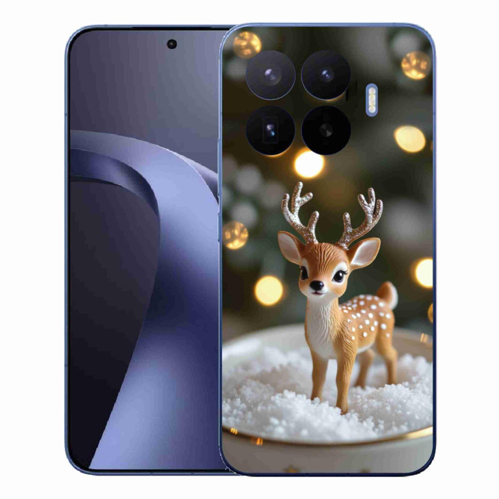 Gél borítás mmCase a Xiaomi 17T Pro számára - aranyos karácsonyi szarvasok