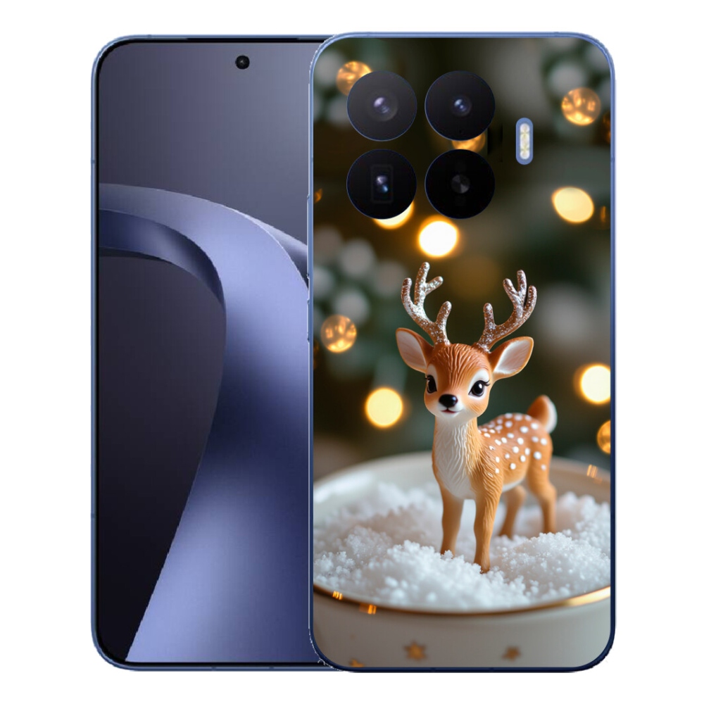 Gél borítás mmCase a Xiaomi 17T Pro számára - aranyos karácsonyi szarvasok