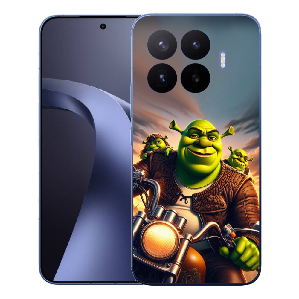 Gél borítás mmCase a Xiaomi 17T Pro számára - Shrek egy motorkerékpáron