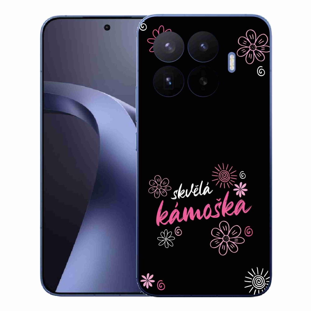 Gél borító mmCase a Xiaomi 17T Pro - nagyszerű haver fekete háttérrel