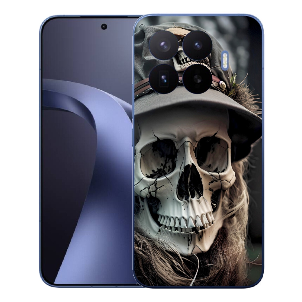 Gél borítás mmCase a Xiaomi 17T Pro számára - sötét koponya