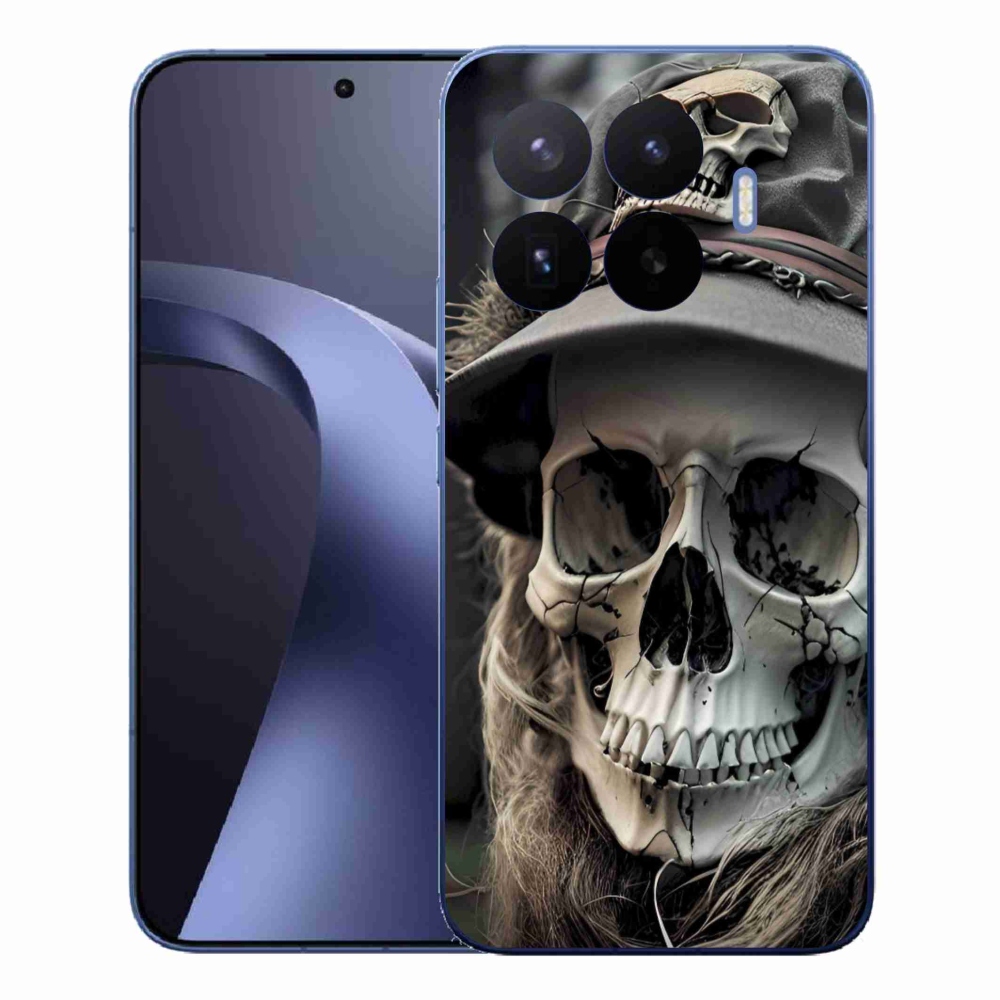 Gél borítás mmCase a Xiaomi 17T Pro számára - sötét koponya