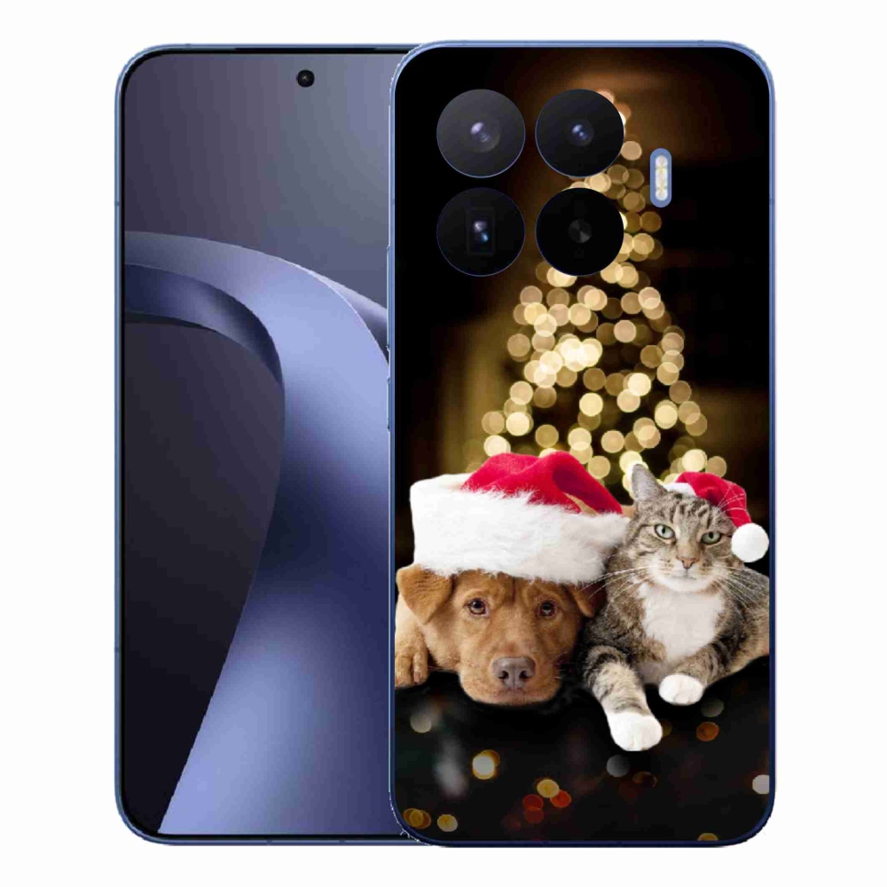 Gél borítás mmCase a Xiaomi 17T Pro számára - Karácsonyi kutya és macska