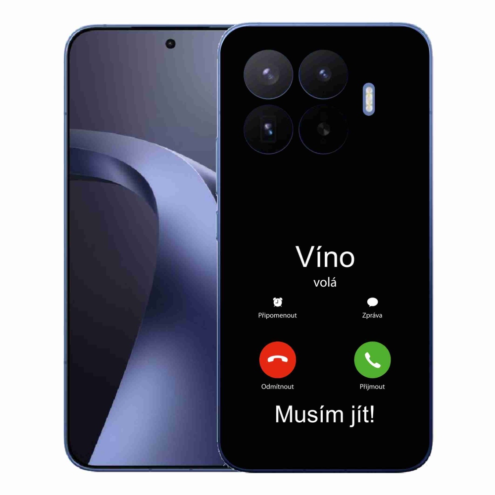 Gél borítás mmCase a Xiaomi 17T Pro számára - bor hívja fekete háttérrel