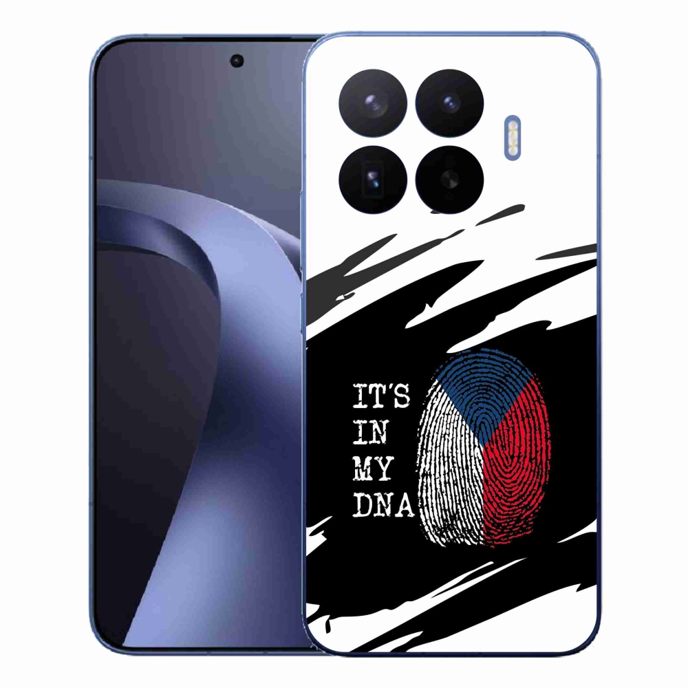 Gél borító mmCase a Xiaomi 17T Pro - zászló ujjlenyomat fekete és fehér háttérrel