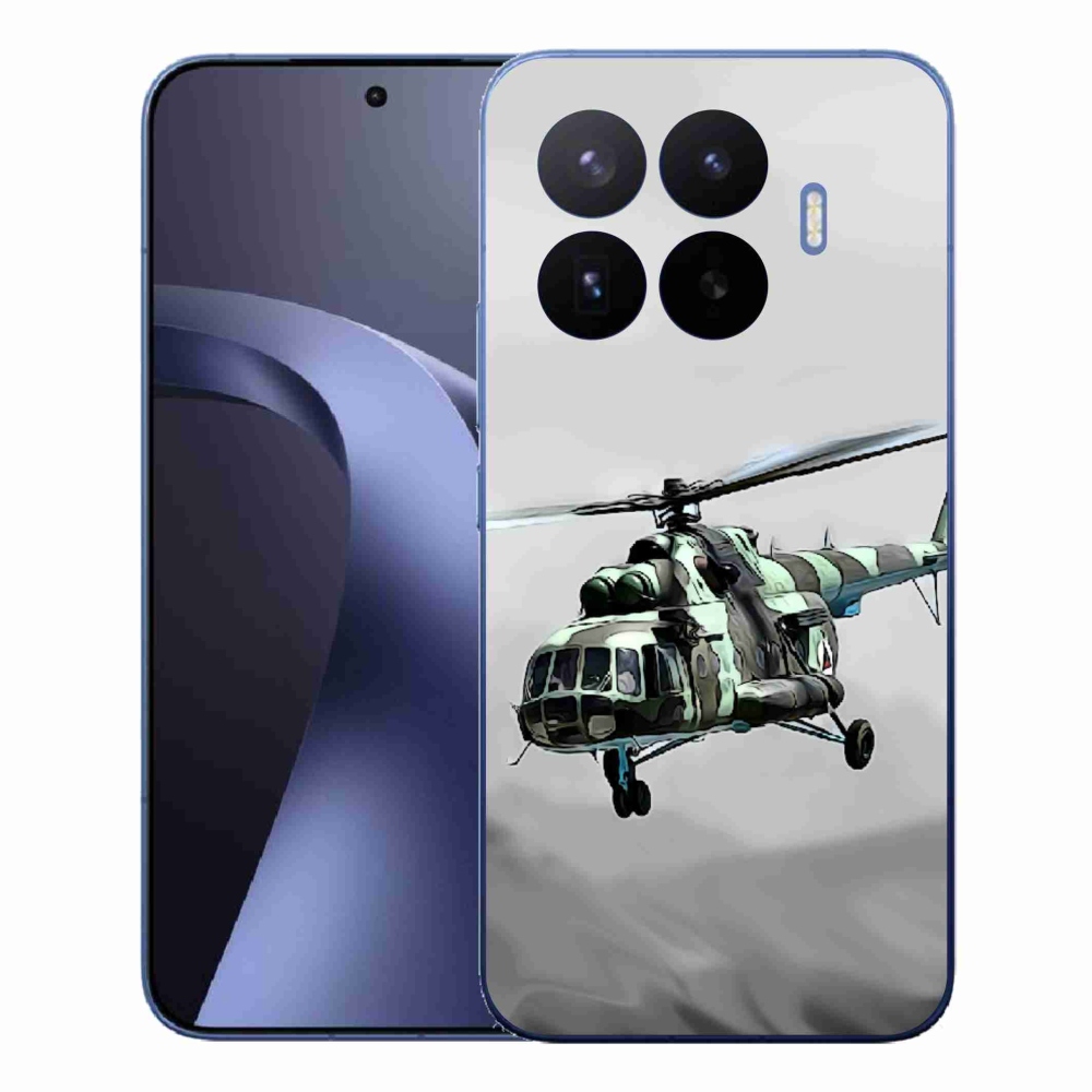 Gél borítás mmCase a Xiaomi 17T Pro számára - katonai helikopter