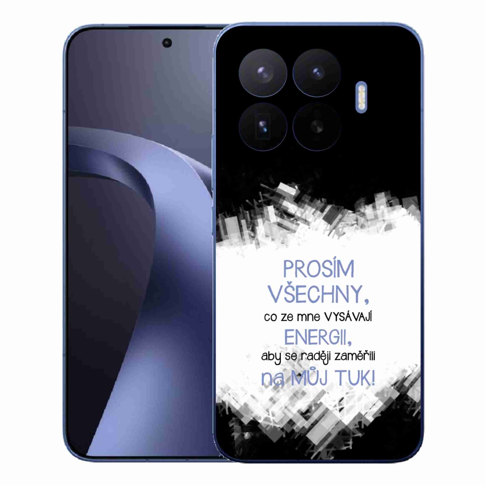 Gél borító mmCase a Xiaomi 17T Pro - vicces szöveg 1 kék