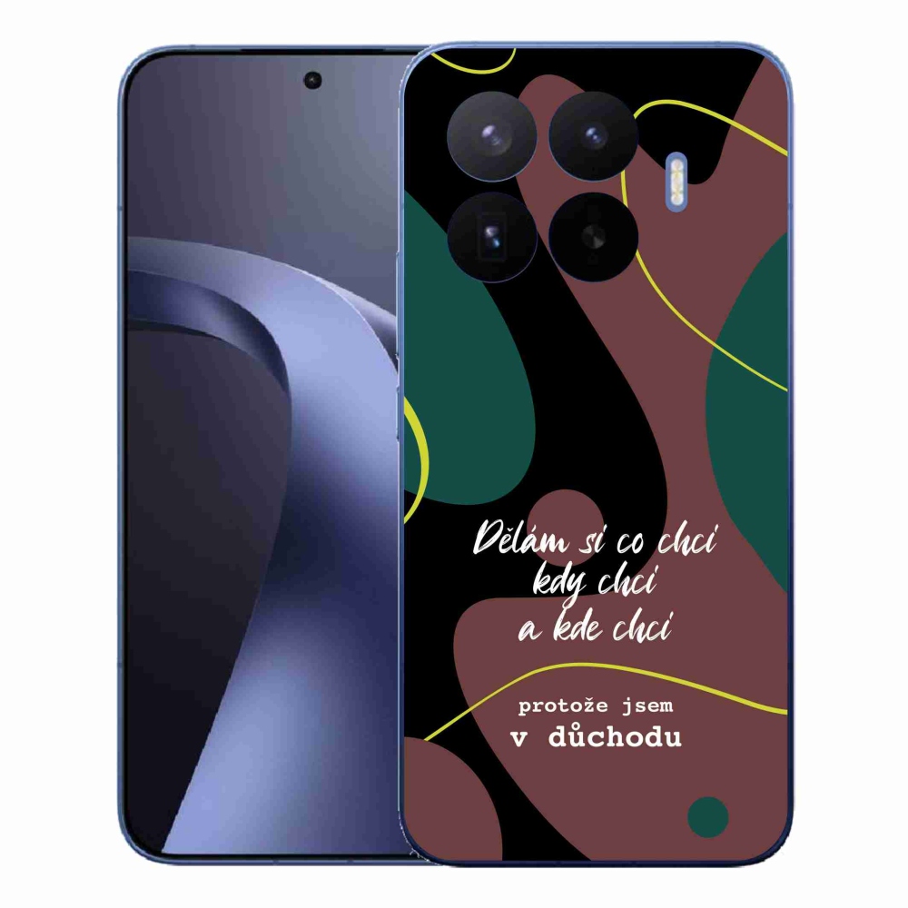 Gél borító mmCase a Xiaomi 17T Pro-hoz - vicces szöveg 10 fekete háttérrel