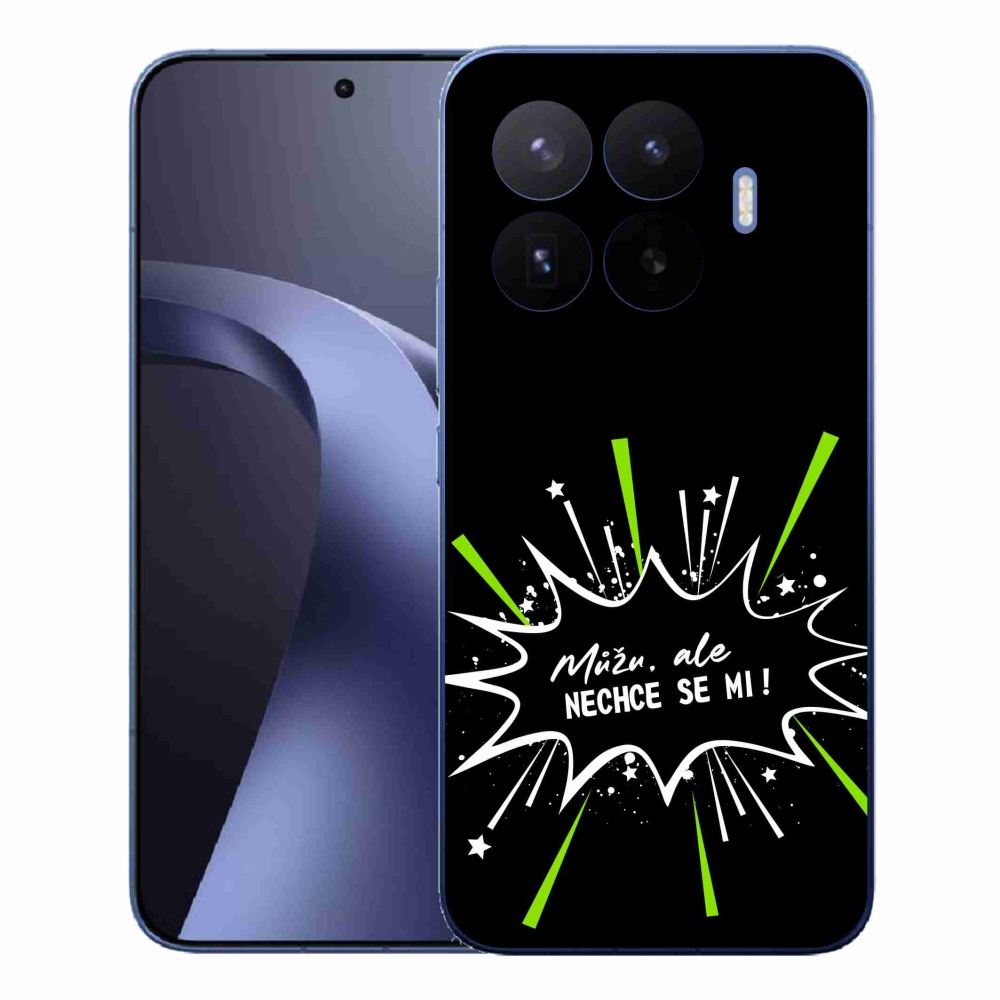 Gél borító mmCase a Xiaomi 17T Pro-hoz - vicces szöveg 11 fekete háttérrel