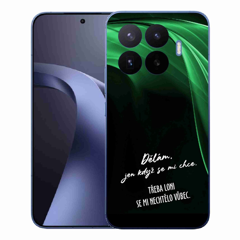 Gél borító mmCase a Xiaomi 17T Pro-hoz - vicces szöveg 12 fekete háttérrel