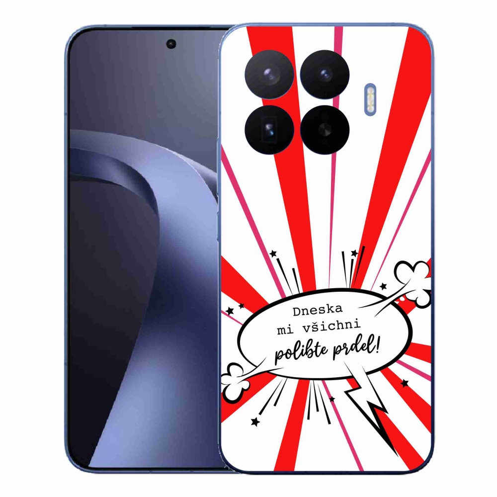 Gél borító mmCase a Xiaomi 17T Pro-hoz - vicces szöveg 15 fehér háttérrel