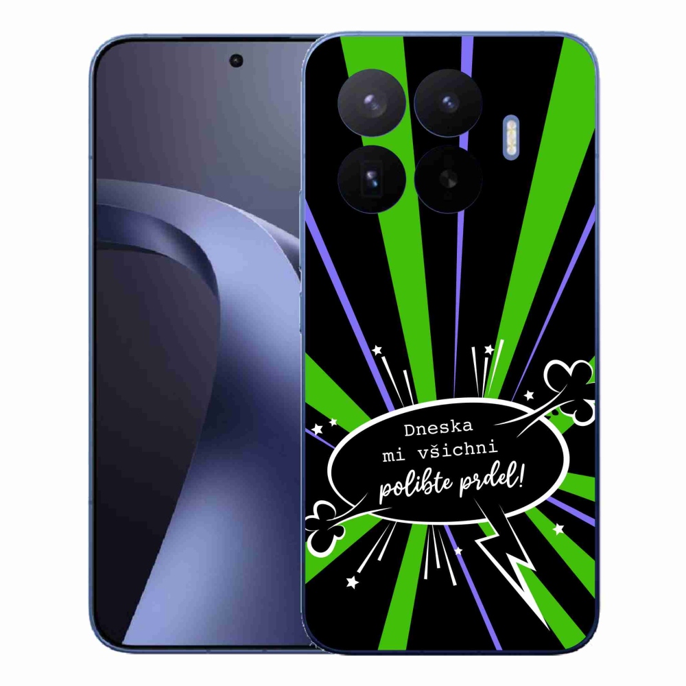 Gél borító mmCase a Xiaomi 17T Pro számára - vicces szöveg 15 fekete háttérrel