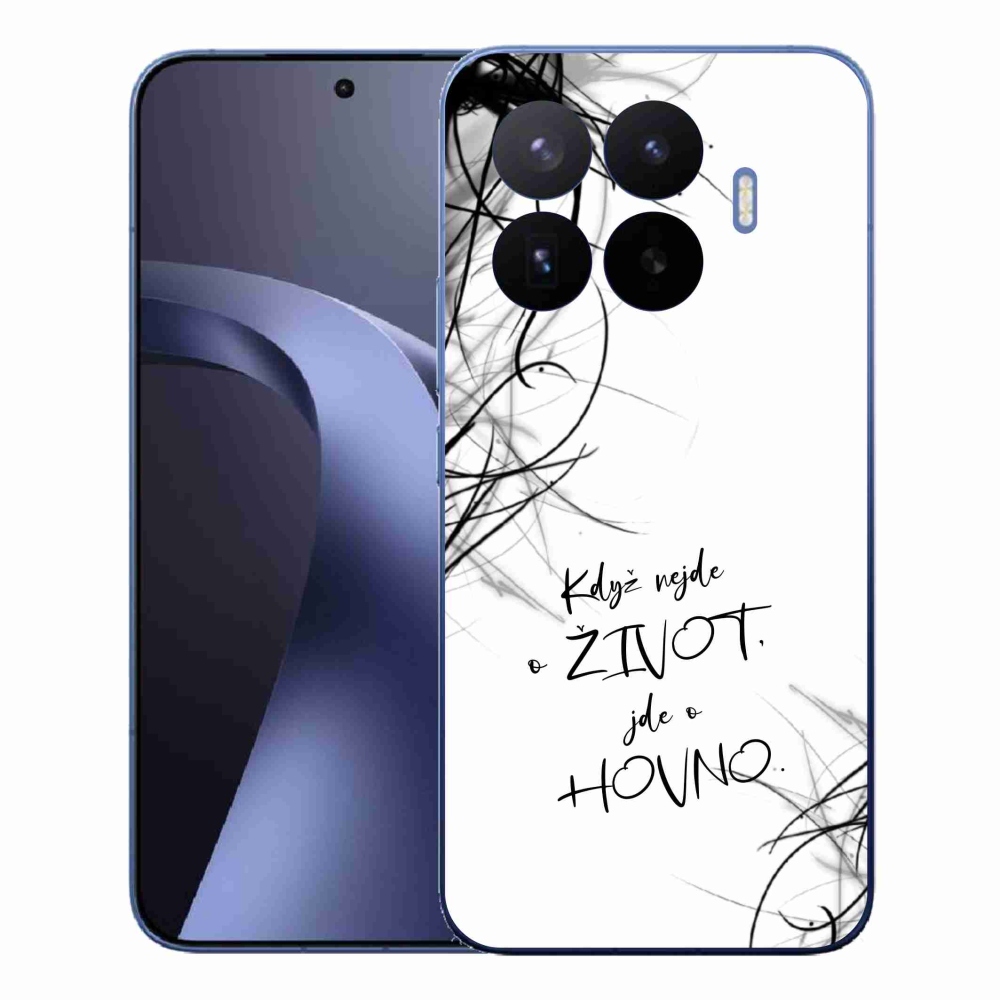 Gél borító mmCase a Xiaomi 17T Pro számára - vicces szöveg 16 fehér háttérrel