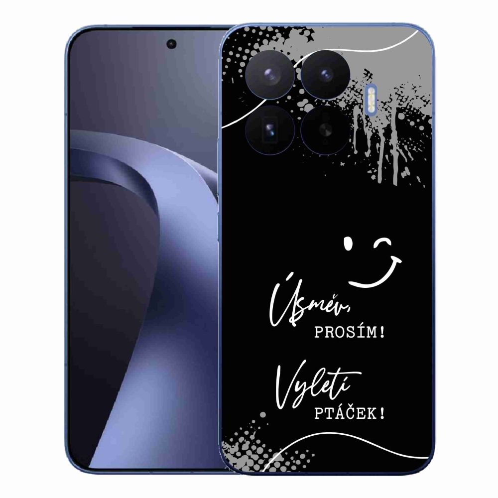 Gél borító mmCase a Xiaomi 17T Pro számára - vicces szöveg 4 fekete háttérrel