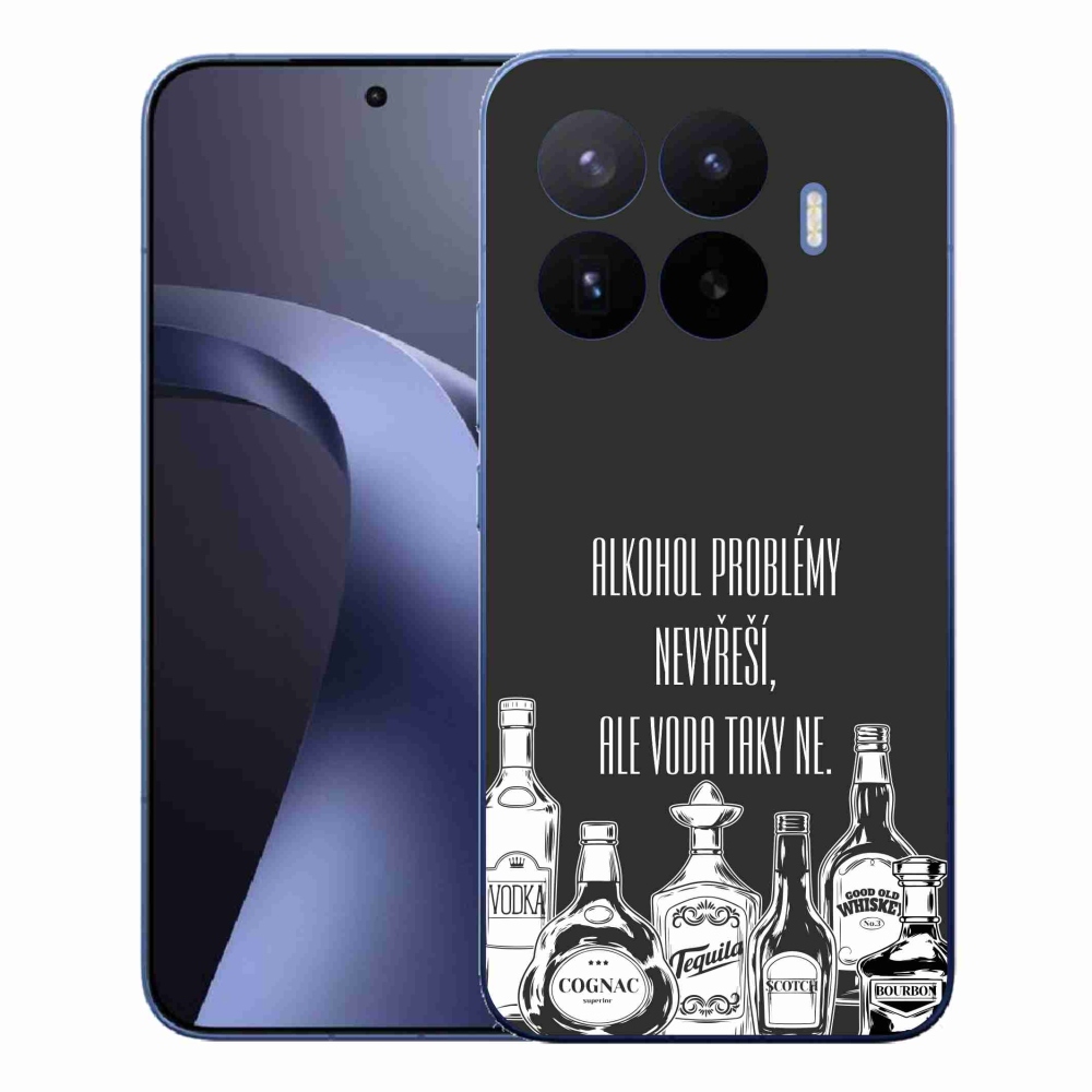 Gél borító mmCase a Xiaomi 17T Pro számára - vicces szöveg fekete háttérrel