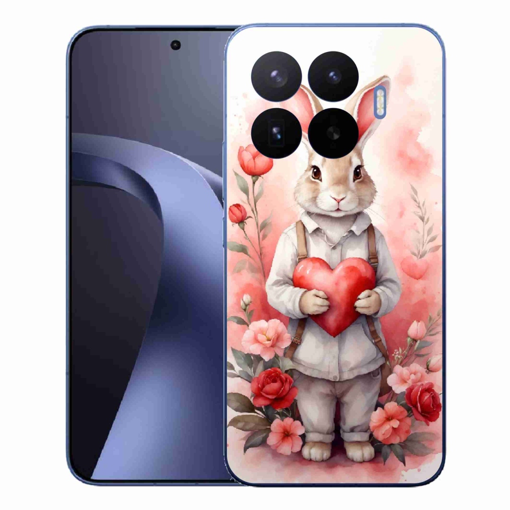 Gél borítás mmCase a Xiaomi 17T Pro számára - nyúl szívvel