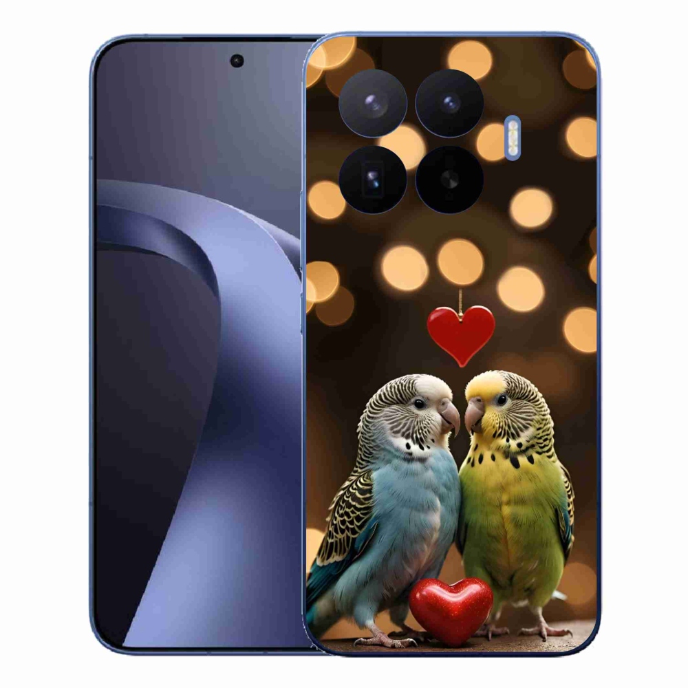 Gél borítás mmCase a Xiaomi 17T Pro számára - szerelmes papagájok