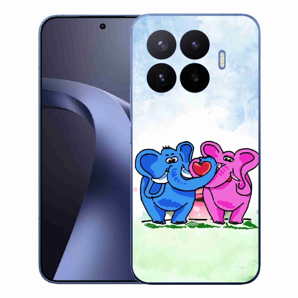 Gél borítás mmCase a Xiaomi 17T Pro számára - szerelmes elefántok
