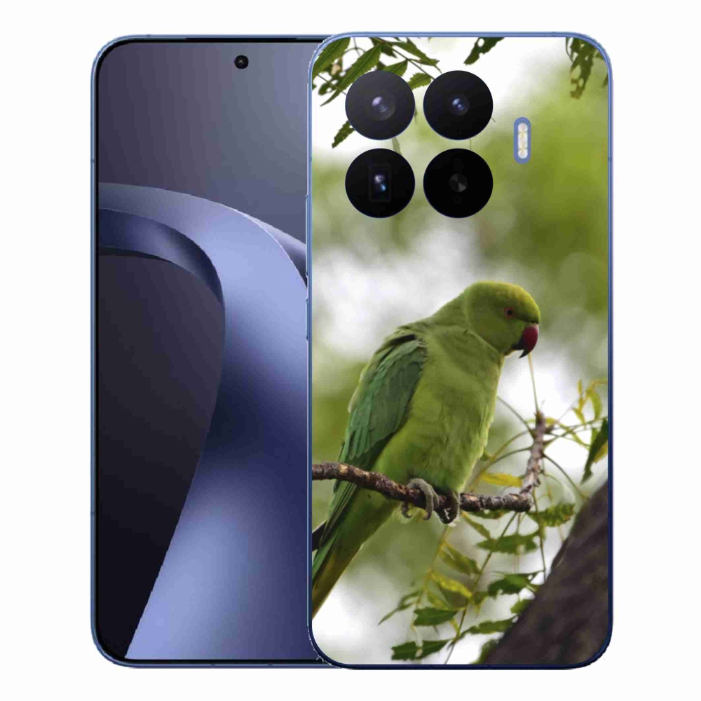 Gél borítás mmCase a Xiaomi 17T Pro számára - zöld papagáj