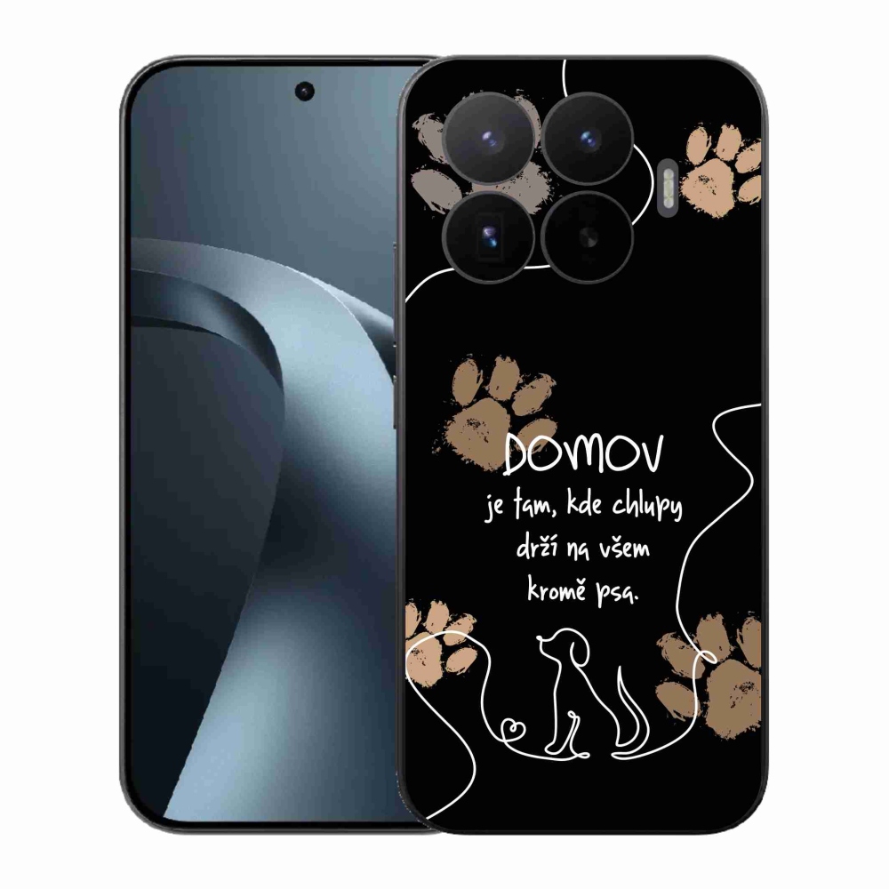 Gél borítás mmCase a Xiaomi 17T-hez - kutya motívum fekete háttérrel
