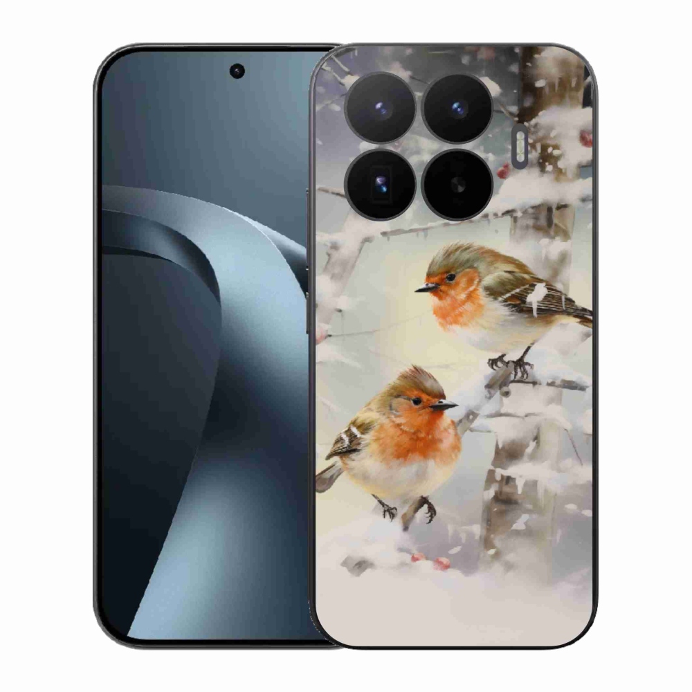 Gél borítás mmCase a Xiaomi 17T-hez - madarak télen