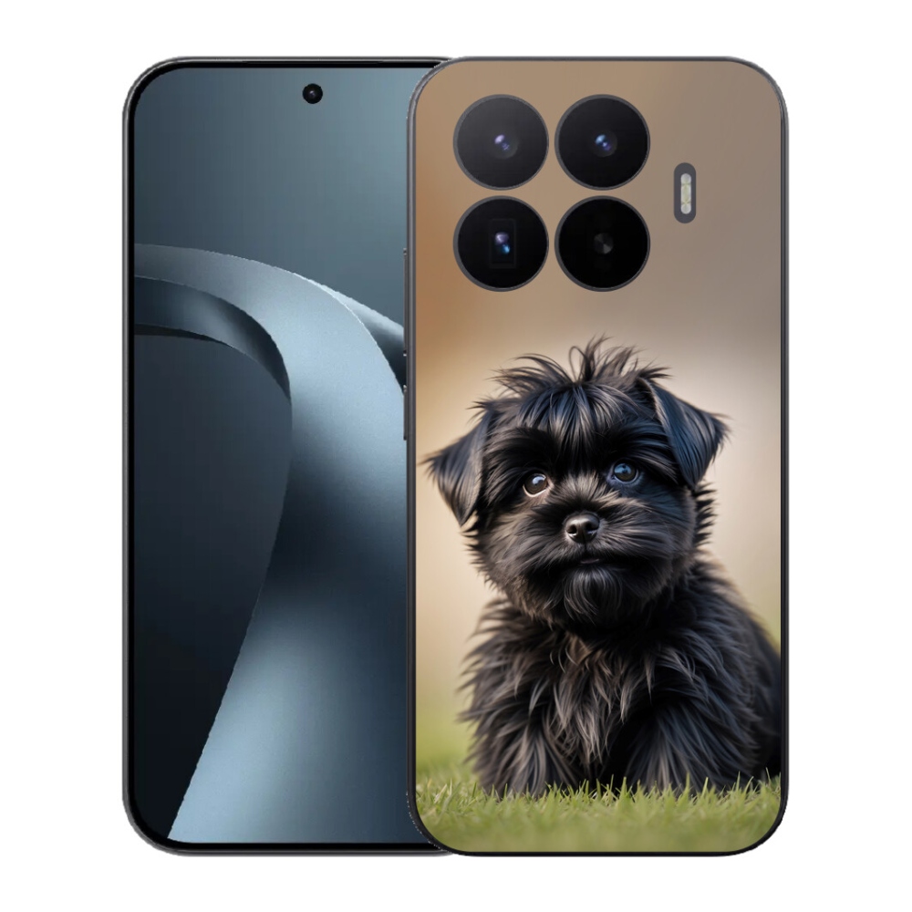 Gél borítás mmCase a Xiaomi 17T-hez - aranyos fekete kutya