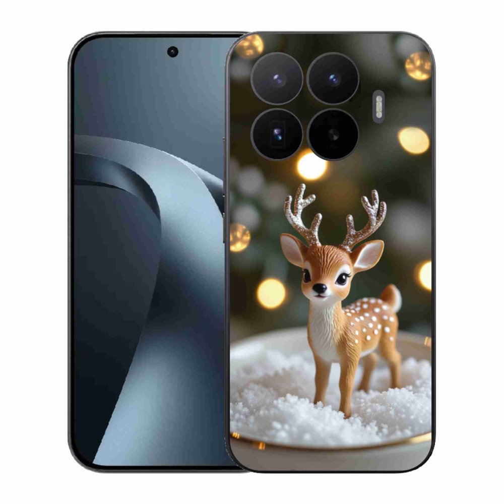 Gél borító mmCase a Xiaomi 17T-hez - aranyos karácsonyi szarvasok