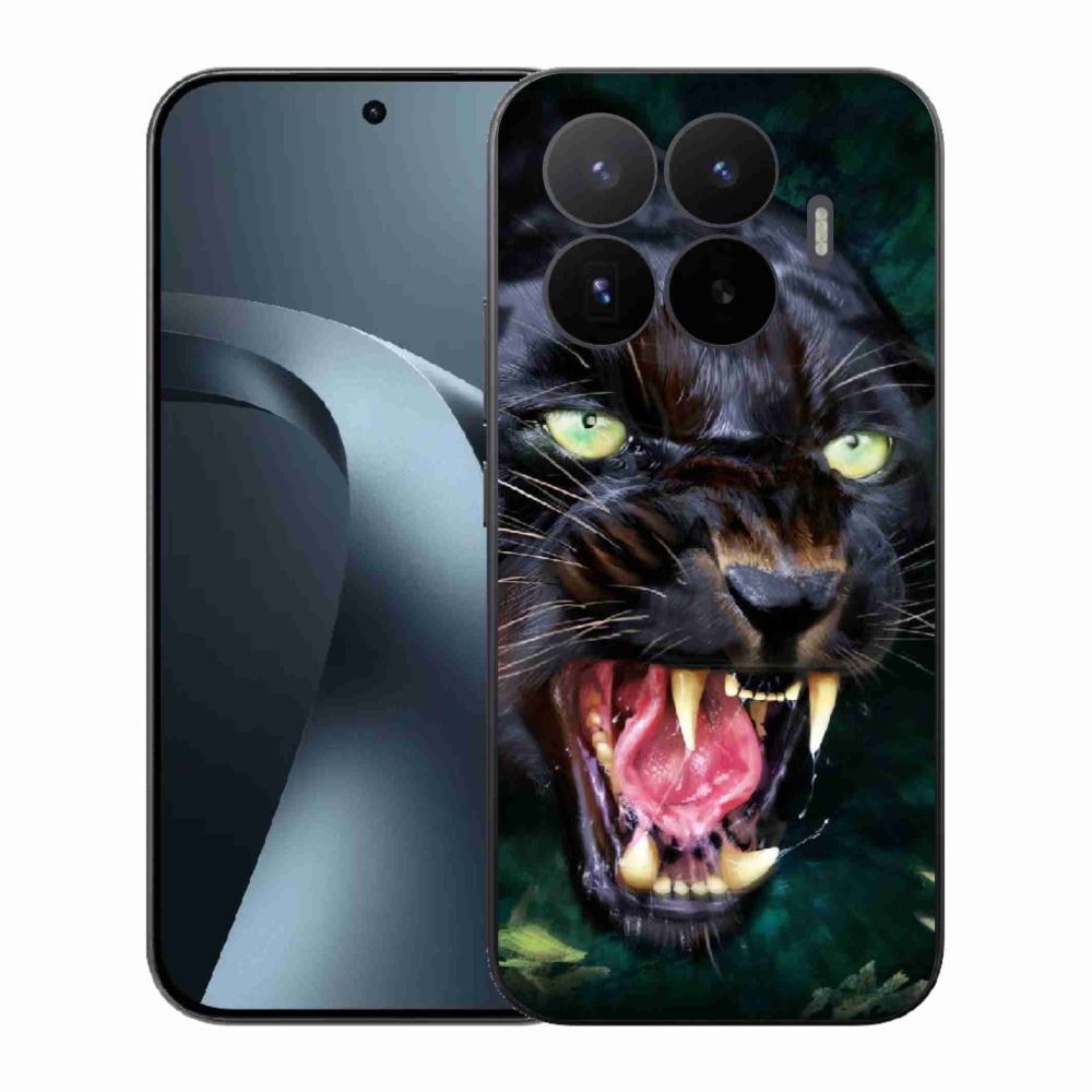 Gél borítás mmCase a Xiaomi 17T-hez - dühös fekete párduc