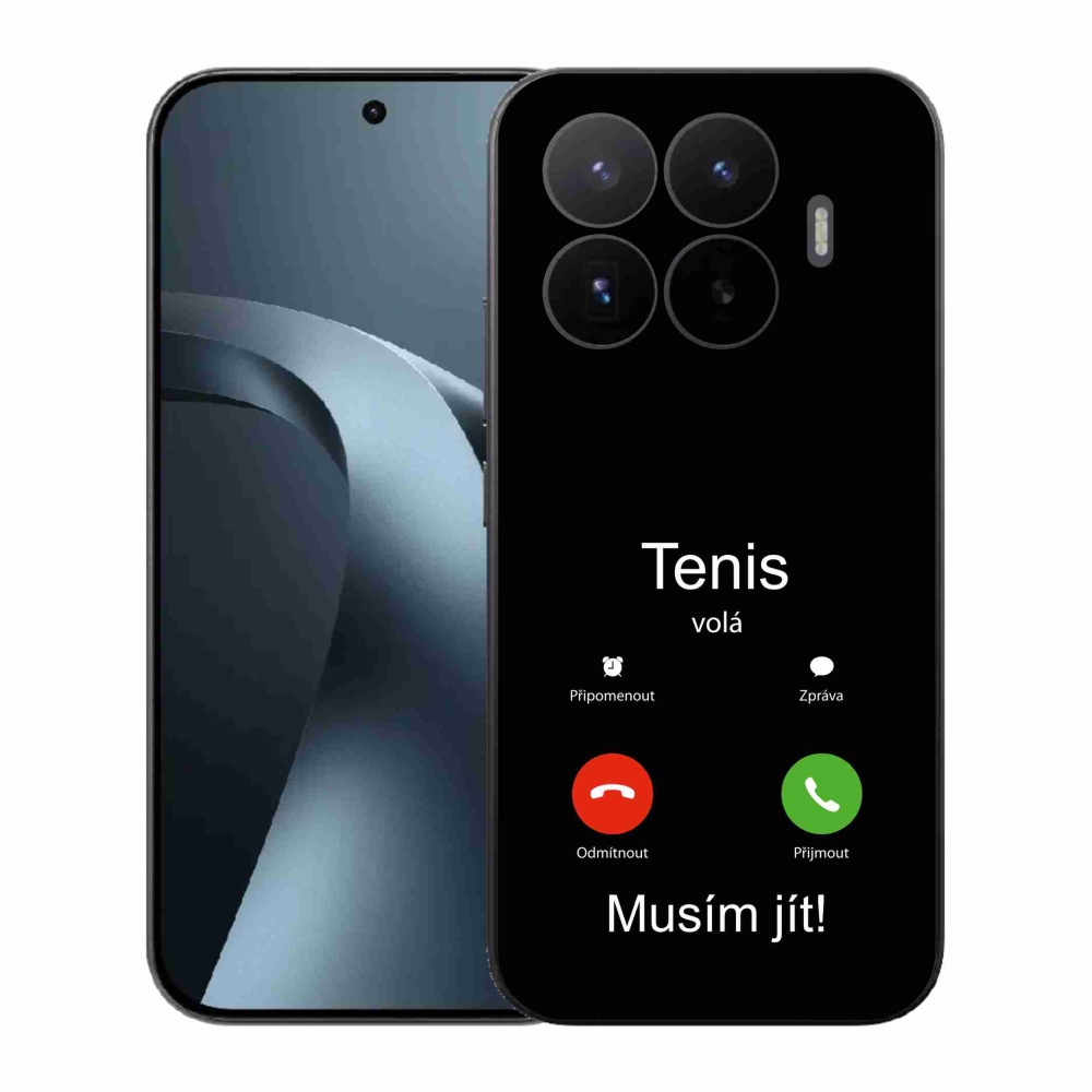 Gél borítás mmCase a Xiaomi 17T-hez - teniszhívások fekete háttérrel