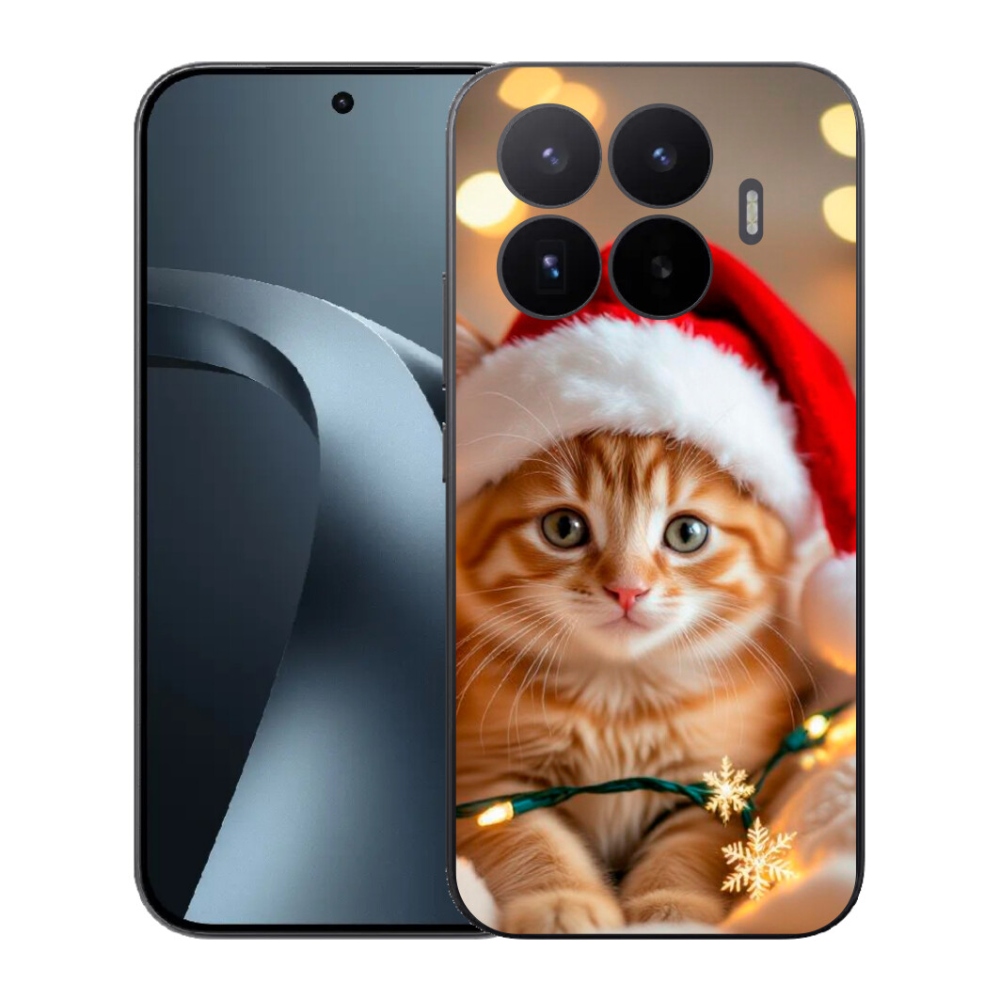 Gél borító mmCase a Xiaomi 17T-hez - Karácsonyi cica