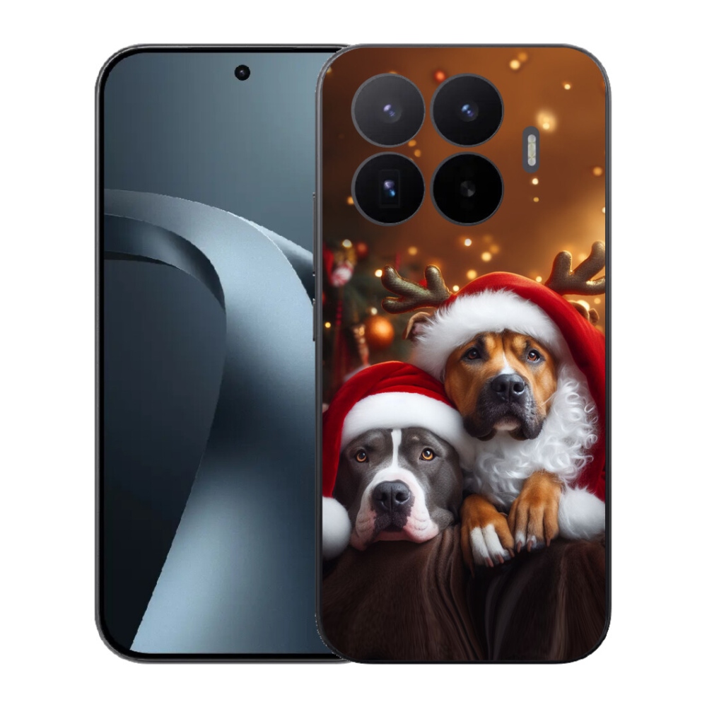 Gél borító mmCase a Xiaomi 17T-hez - Karácsonyi kutyák