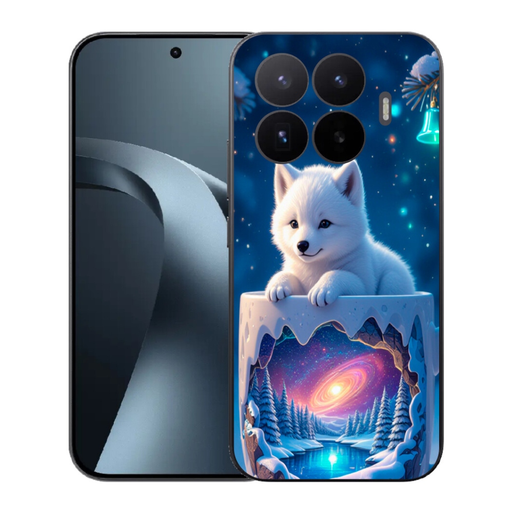 Gél borítás mmCase a Xiaomi 17T-hez - Karácsonyi kölyökkutya