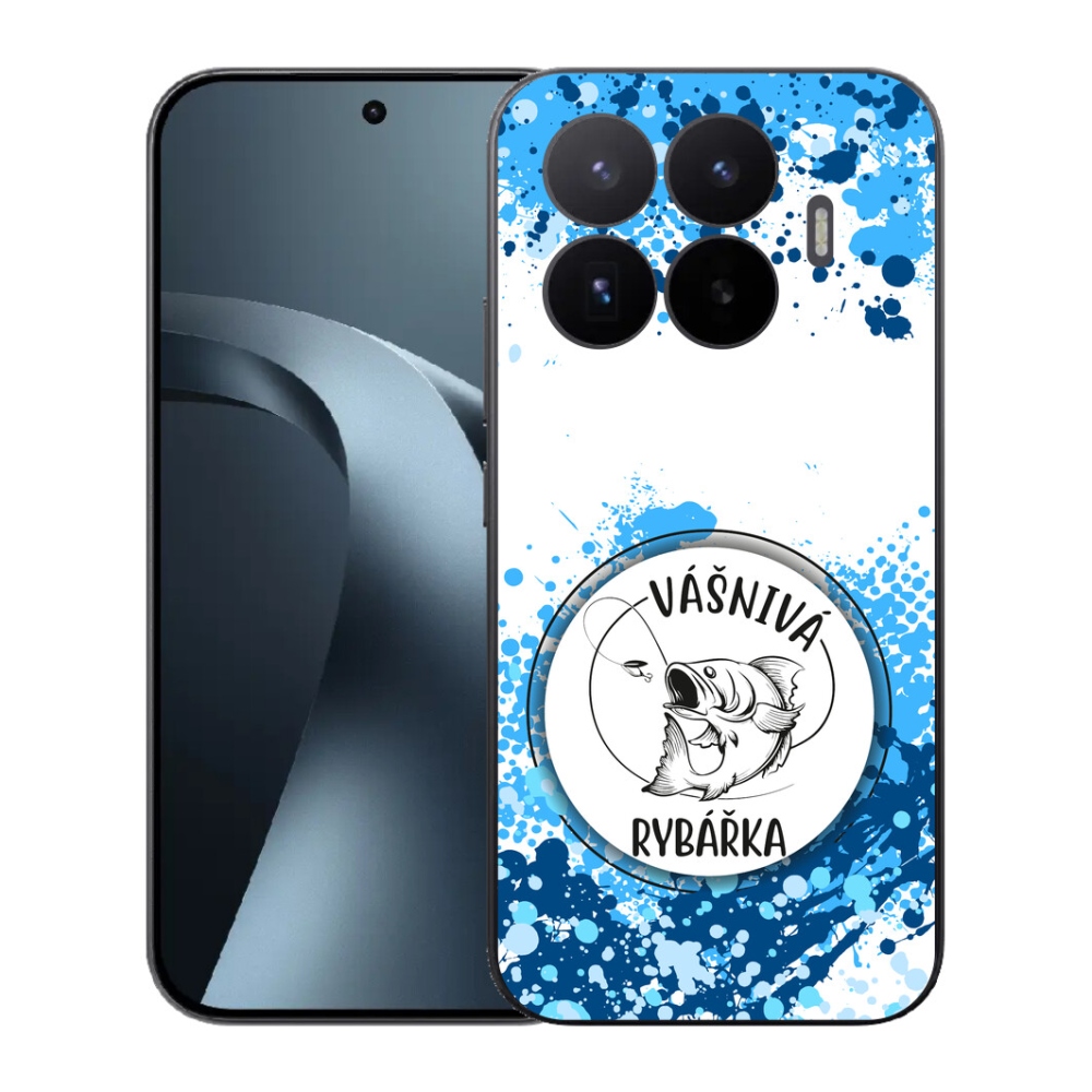 Gél borító mmCase a Xiaomi 17T-hez - szenvedélyes halász fehér háttérrel