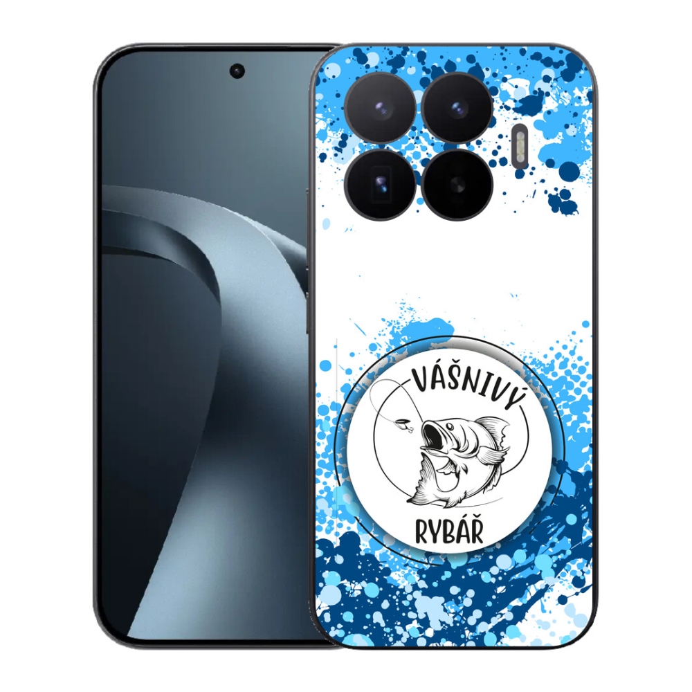 Gél borító mmCase a Xiaomi 17T-hez - szenvedélyes halász fehér háttérrel