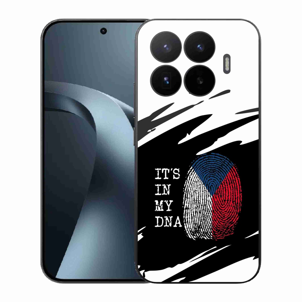 Gél borító mmCase a Xiaomi 17T - zászló ujjlenyomat fekete és fehér háttérrel