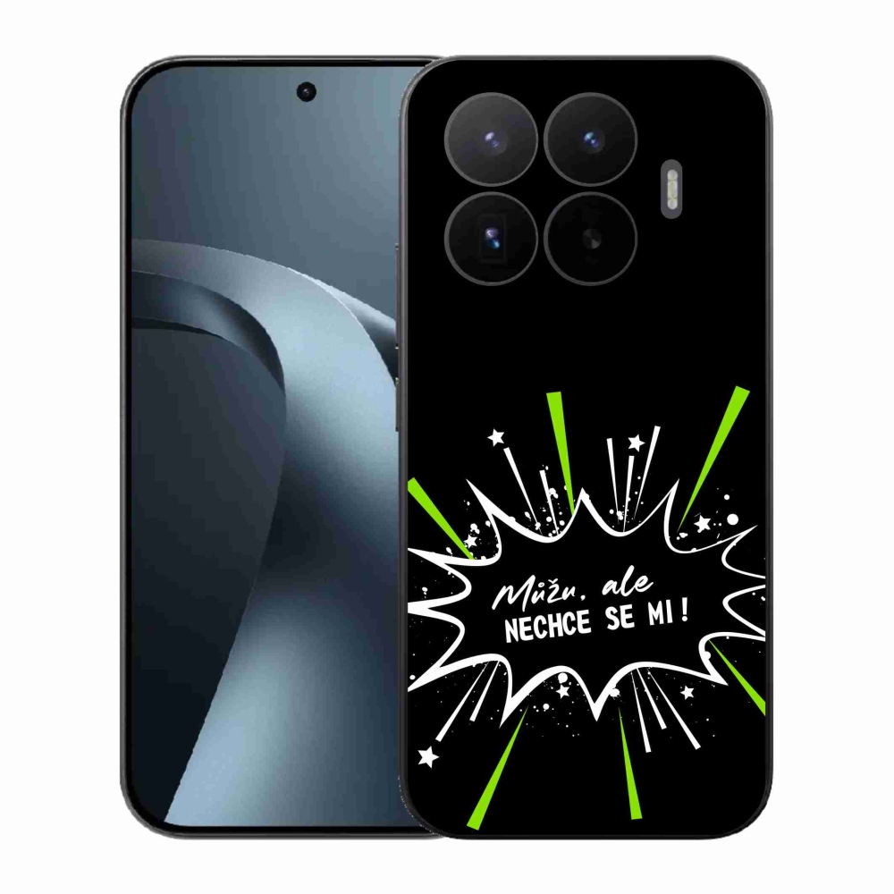 Gél borító mmCase a Xiaomi 17T-hez - vicces szöveg 11 fekete háttérrel