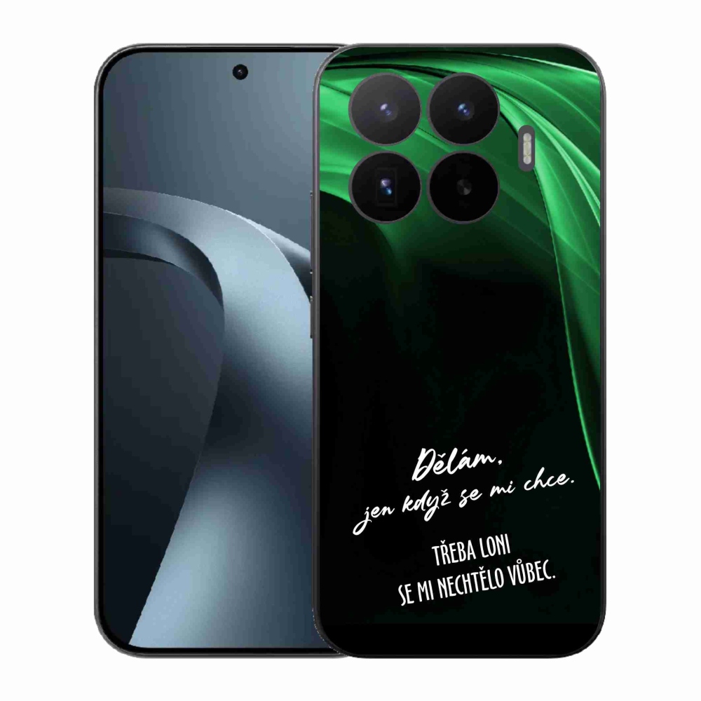 Gél borító mmCase a Xiaomi 17T-hez - vicces szöveg 12 fekete háttérrel
