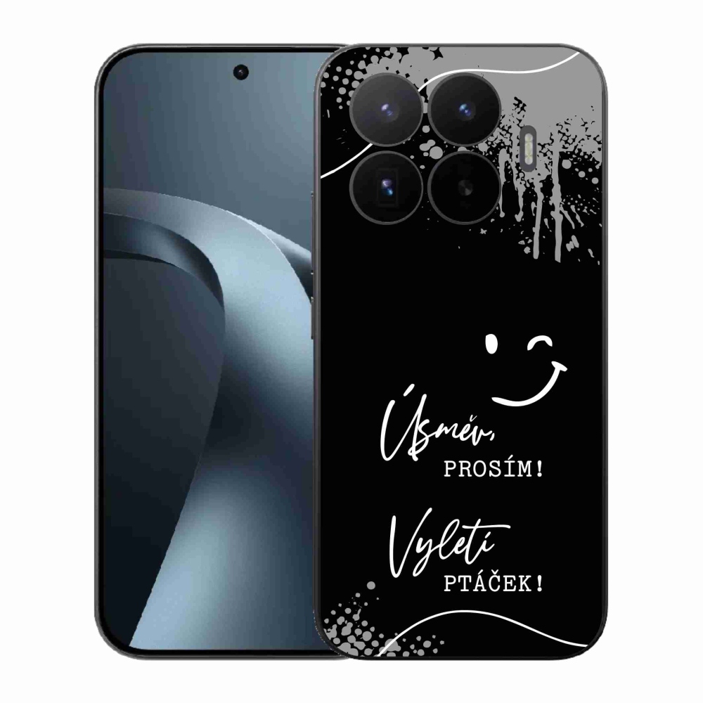 Gél borító mmCase a Xiaomi 17T-hez - vicces szöveg 4 fekete háttérrel