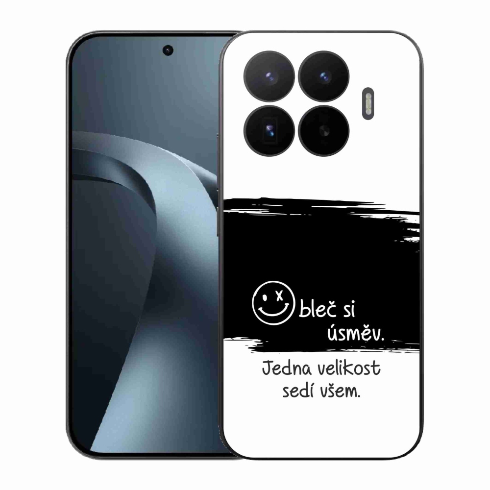 Gél borító mmCase a Xiaomi 17T-hez - vicces szöveg 8 fekete és fehér háttérrel
