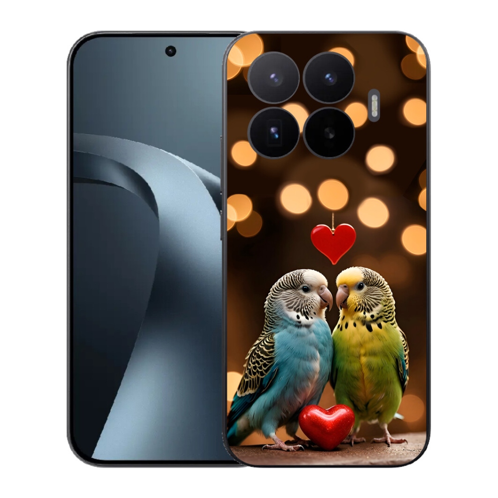 Gél borítás mmCase a Xiaomi 17T-hez - szerelmes papagájok
